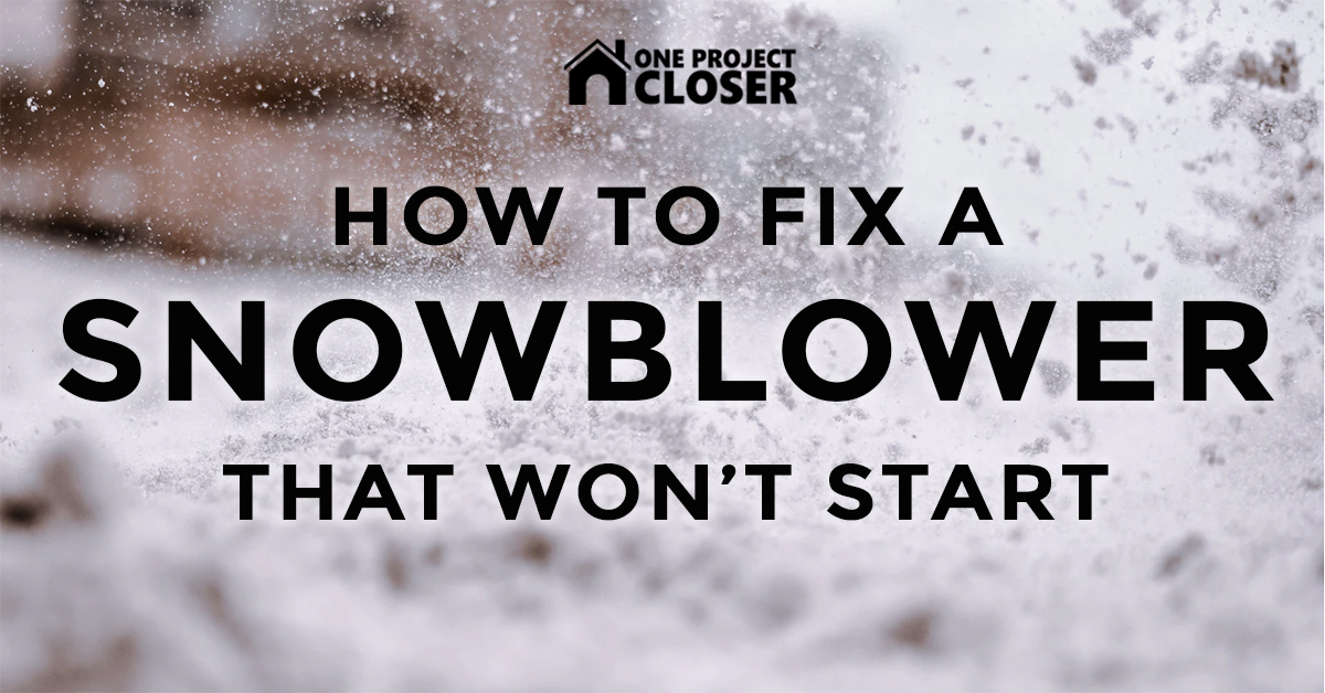 Fix a snow blower