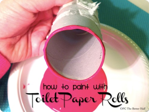 Toilet Paper Roll Painting - OPC The Better Half