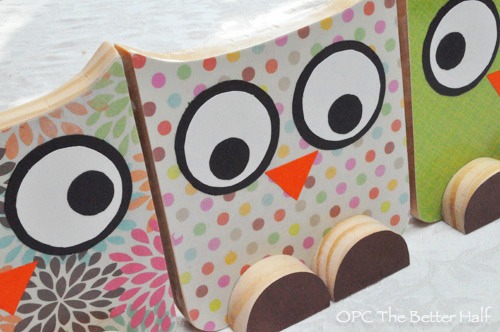 DIY Wooden Owls - OPC The Better Half