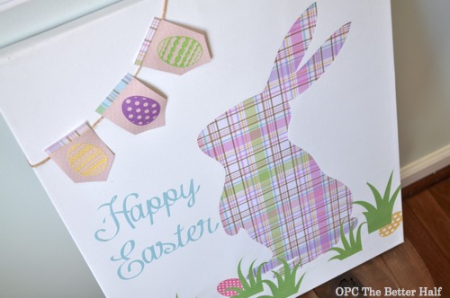 Silhouette Bunny Canvas - OPC The Better Half