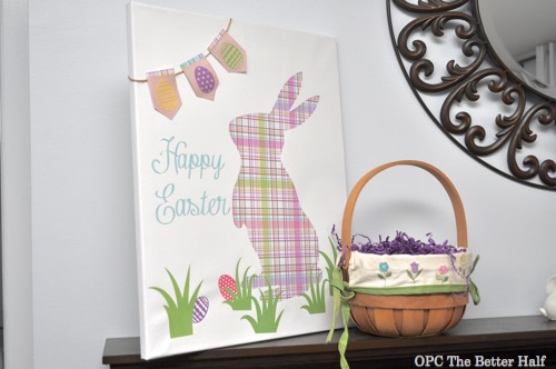 Silhouette Bunny Canvas - - OPC The Better Half