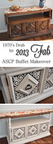 Drab To Fab Annie Sloan Chalk Paint Buffet Makeover - OPC The Better Half