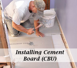 How To Install Cement Board Cbu For Floor Tile One Project Closer