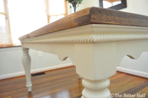 DIY Farmhouse Style Dining Table - OPC The Better Half