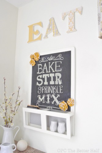 Chalkboard and Wooden Letters - OPC The Better Half