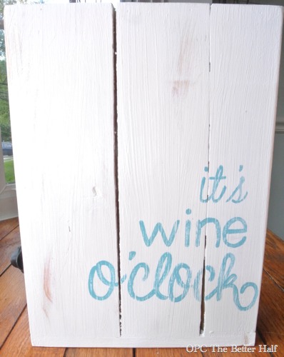 Its wine o'clock boxed wine holder/ diy wine box - OPC The Better Half