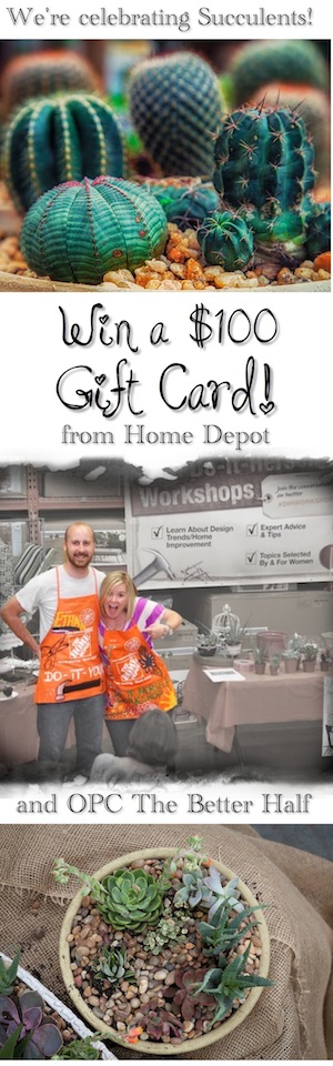 Win a $100 HomeDepot Gift Card from OPC The Better Half