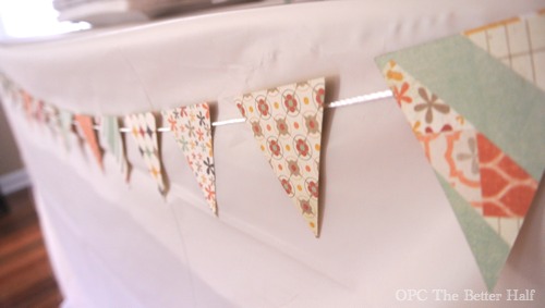 Paper Bunting and Vintage Biplane Baby Shower Ideas - OPC The Better half