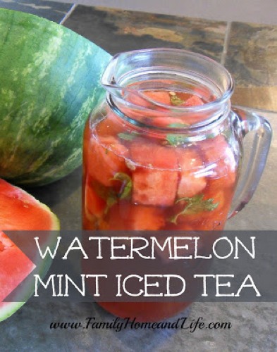 Watermelon Mint Iced Tea