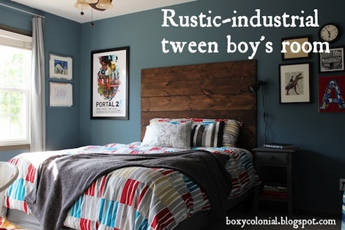 Rustic Industrial Boys Room