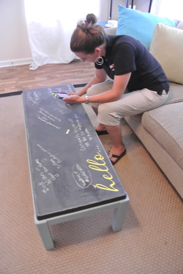 Chalkboard Coffee Table