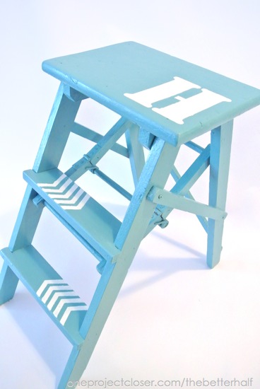 Step Ladder Makeover from One Project Closer