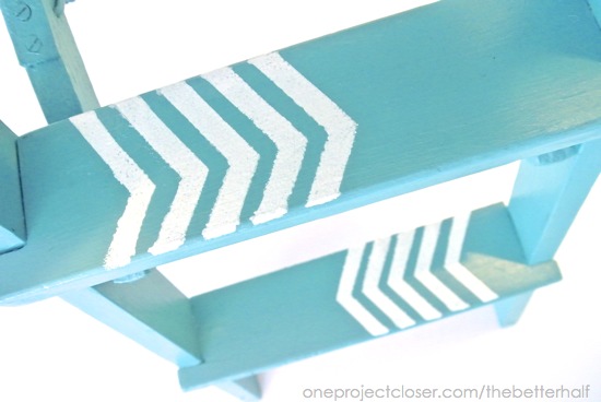 Stenciled Step Ladder - One Project Closer