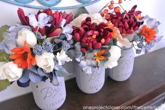 Painted Ball Jars - One Project Closer