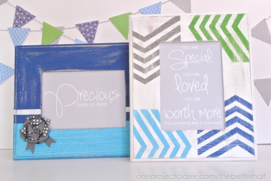 DIY Wooden Frames with Free Printable - One Project Closer