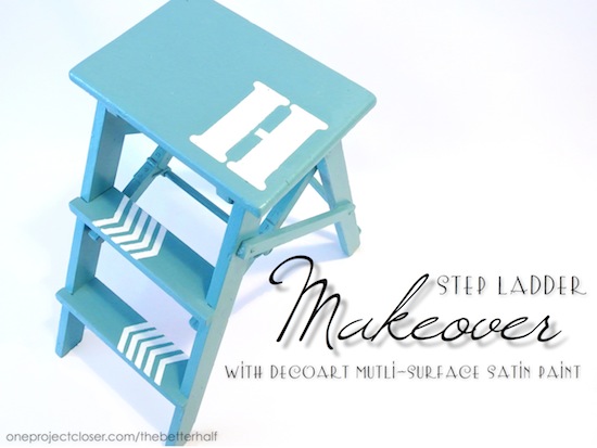 Step Ladder Makeover - One Project Closer