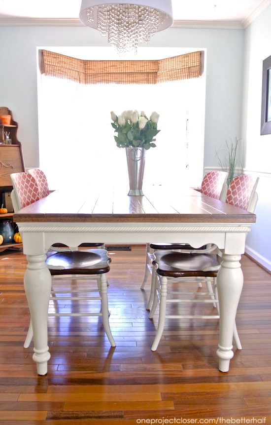 Dining Room Chairs Makeover with Annie Sloan Chalk Paint - One Project Closer