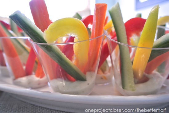 Individual Veggie Cups - One Project Closer