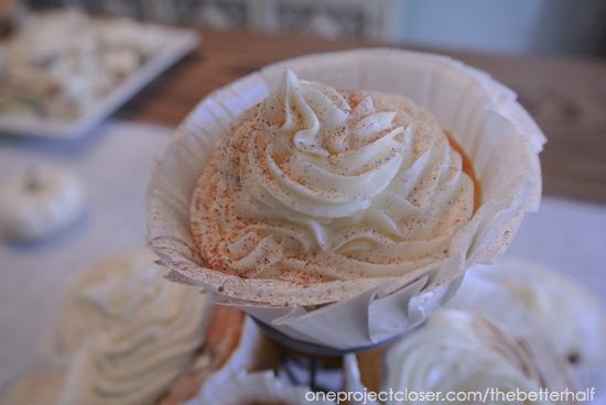 Pumpkin Cinnamon Chip Cupcakes - One Project Closer