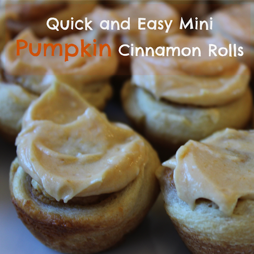 Mini Pumpkin Cinnamon Rolls Updated