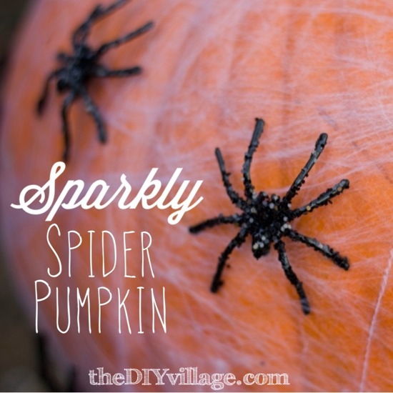 Sparkly-Spider-Pumpkin