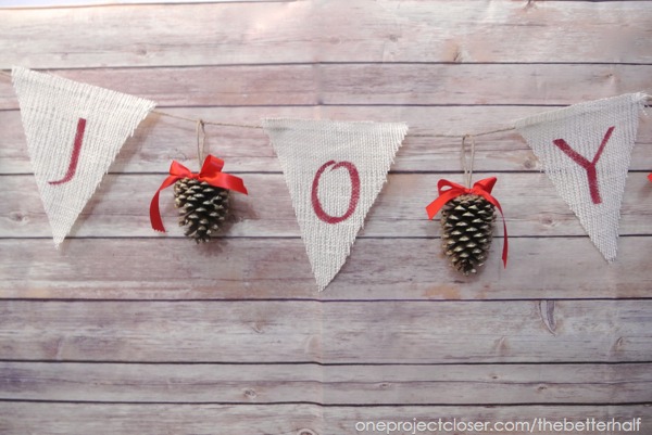 JOY Christmas Bunting from One Project Closer