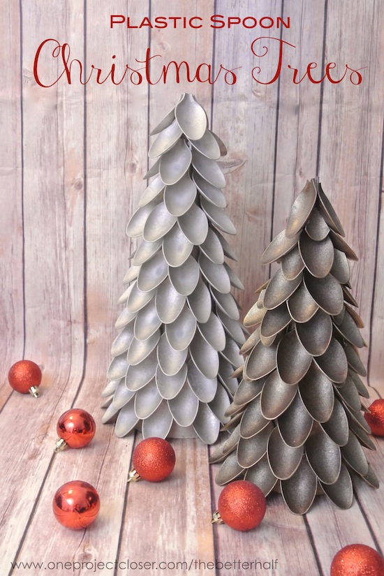 Plastic Spoon Christmas Tree! - One Project Closer Plastic Spoon Christmas Tree! - One Project Closer