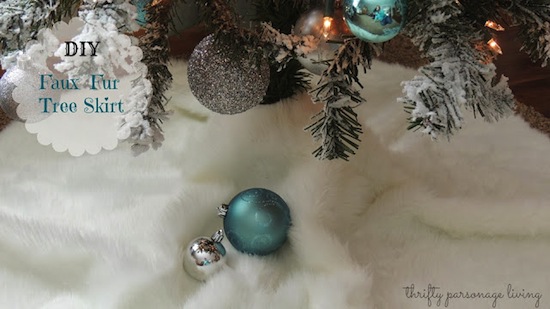 Faux Fur Tree Skirt