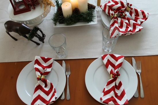 DIY Napkin Rings and Napkins from One Project Closer