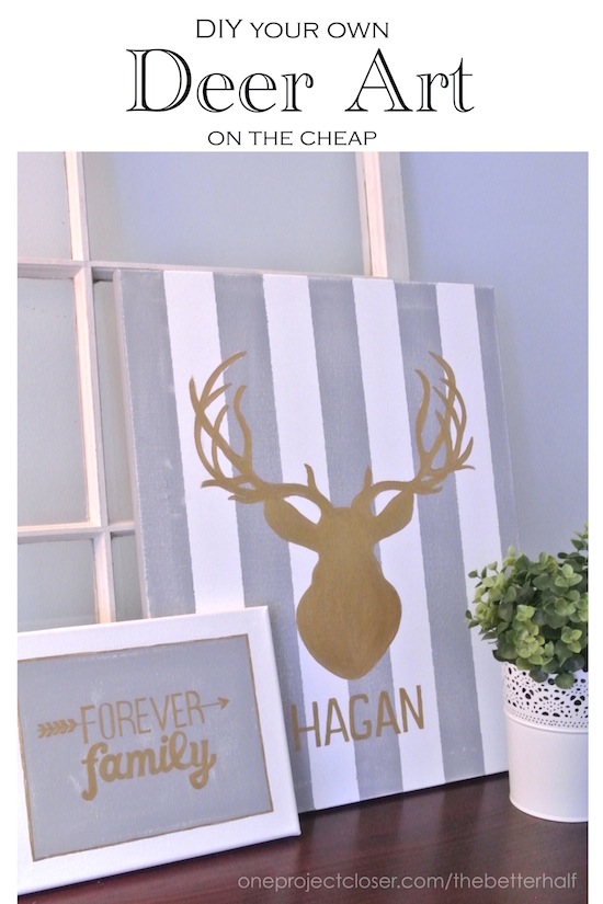 DIY deer art with One Project Closer