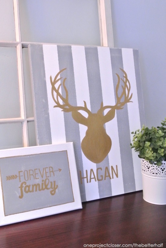 DIY Deer Head Art with One Project Closer