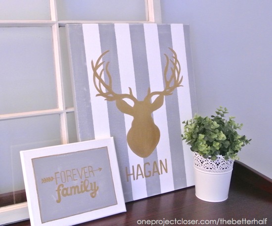 DIY Deer Head Art with One Project Closer