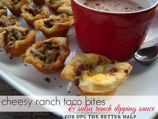 cheesy ranch taco bites