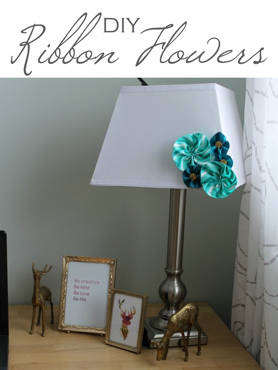 DIY RibbonFlowers at One Project Closer