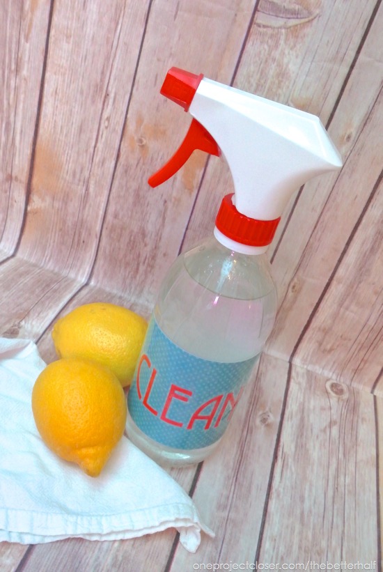 Homemade All Purpose Cleaner with Essential Oils from One Project Closer