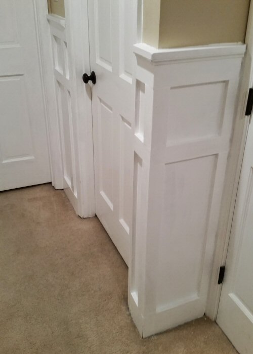 How to Install Board and Batten Wainscoting (White Painted Square over