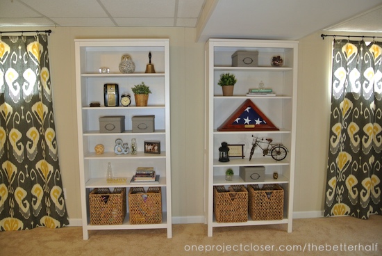 basement-makeover-book-cases-One-project-closer