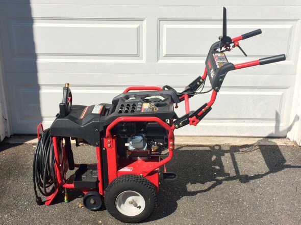 troy bilt flex with pressure washer attachment combined