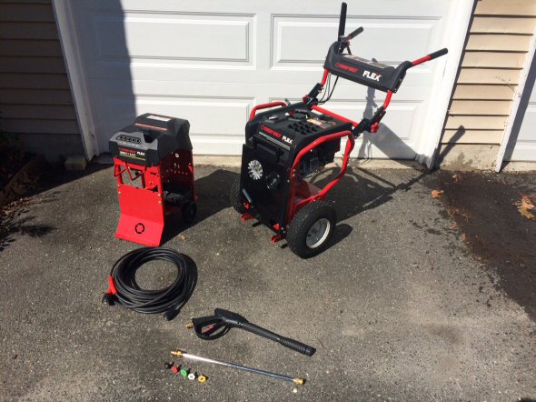 troy bilt flex with pressure washer attachment separated