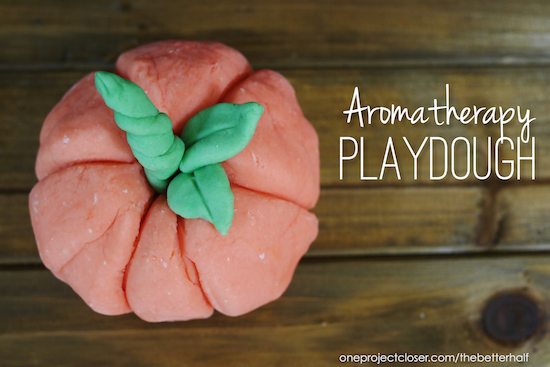 Homemade Aromatherapy Playdough from One Project Closer