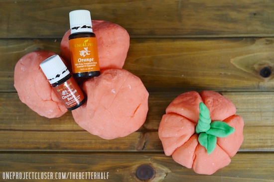 Homemade Aromatherapy Playdough from One Project Closer