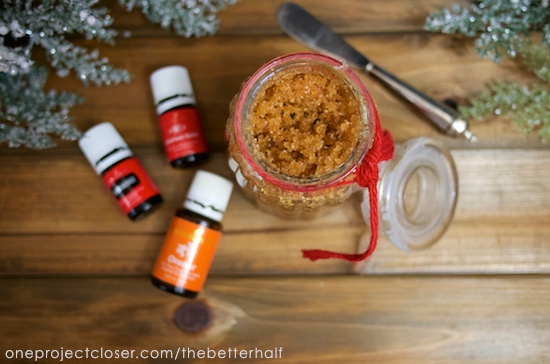 DIY Sugar Scrub with Essential Oils from One Project Closer