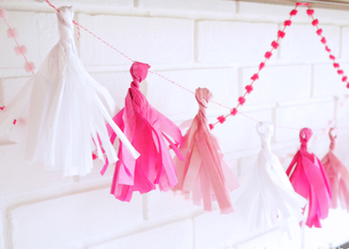 5 Minute DIY Tissue Garland