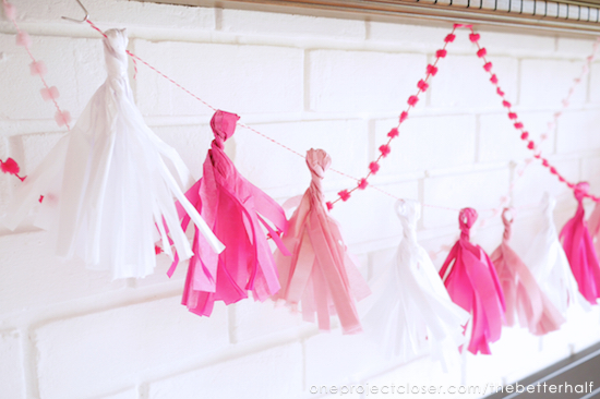 Easy DIY Tissue Garland from One Project Closer