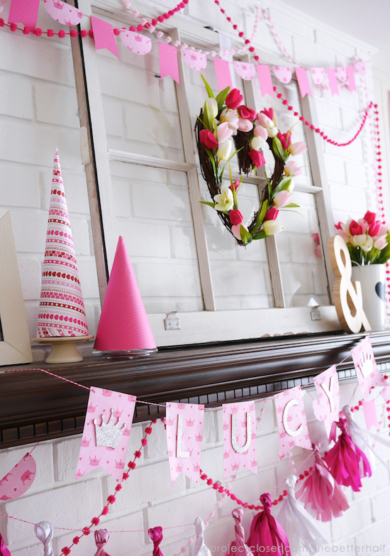 DIY Princess Party Decorations from One Project Closer