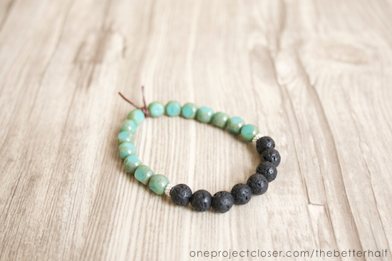 DIY diffuser bracelet from One Project Closer