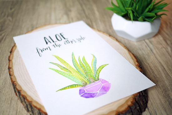 Free Watercolor Printable and One Project Closer