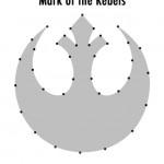 Rebel Template for Star Wars String Art from One Project Closer