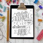 Back to School Printable Coloring Sheet