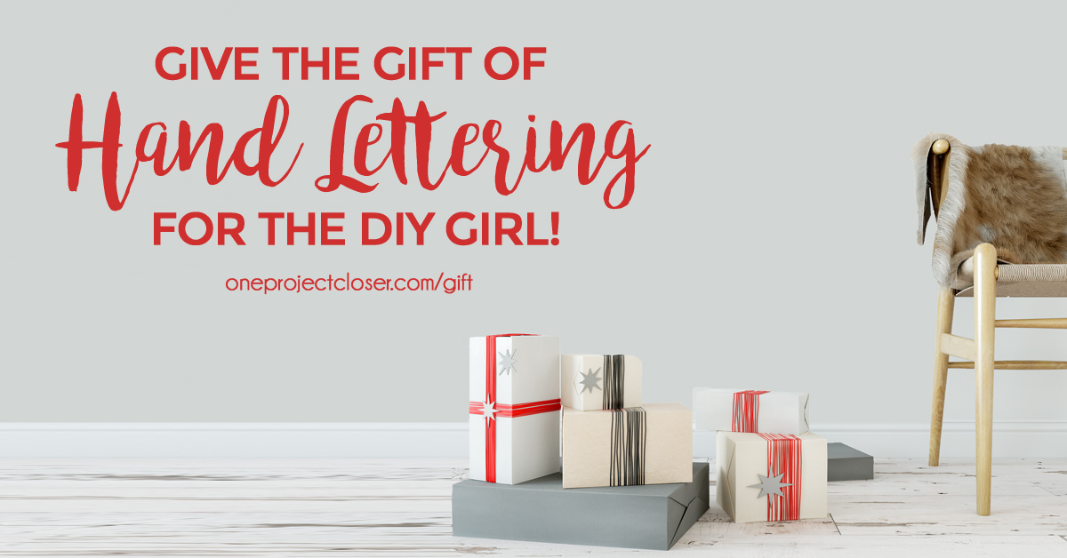 Give the Gift of Hand Lettering and a Free Printable!!  MyLove2Create